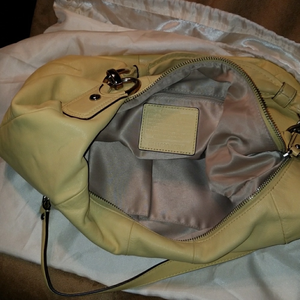 Coach yellow bag